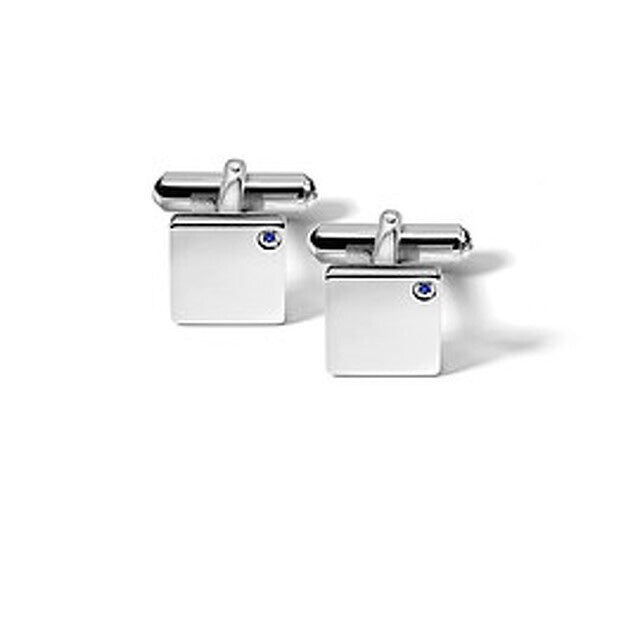 Comete Regalo Divino Kit Pulsera acero cerámica y gemelos zafiro azul KITGVZAF