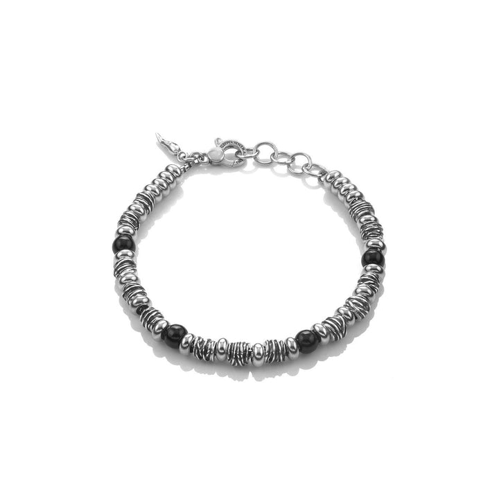 Giovanni Raspini Bond-armband 925 zilveren onyx 10696 - Capodagli 1937