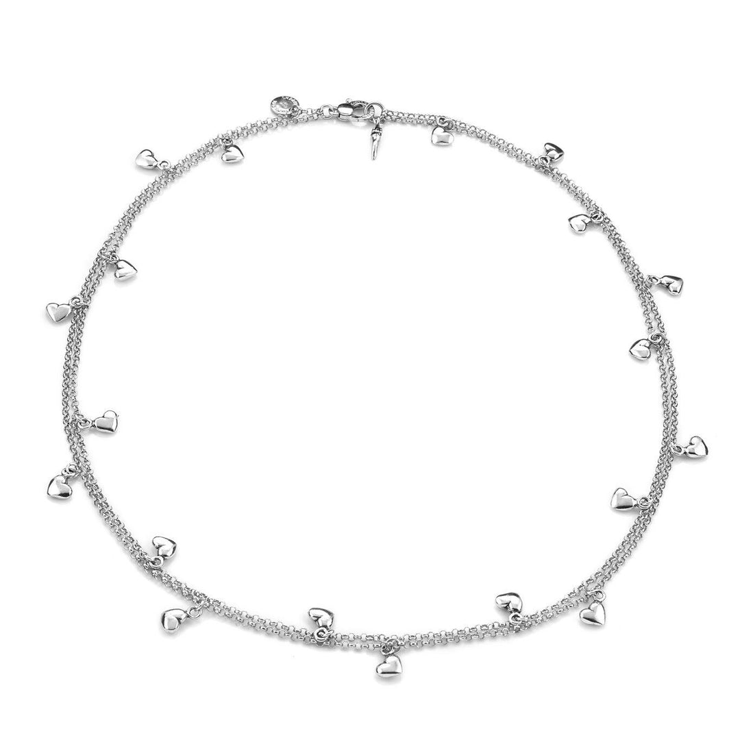 Giovanni Raspini necklace bracelet Hearts 925 silver 8167 - Capodagli 1937