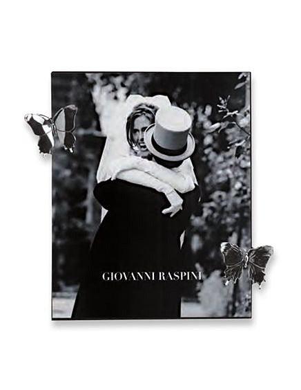 Giovanni Raspini nagy pillangócsipesz keret 16x20cm 925 ezüst 1955 - Capodagli 1937