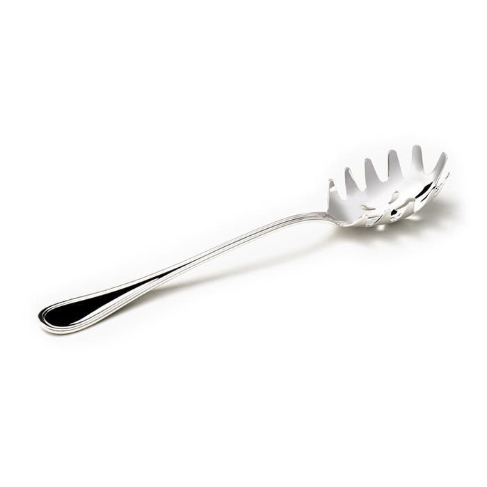 Surowa angielska łyżka do spaghetti George I 800 srebrna G9200852 - Capodagli 1937