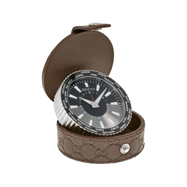 Réveil de table en cuir GG en édition limitée Gucci YC210001