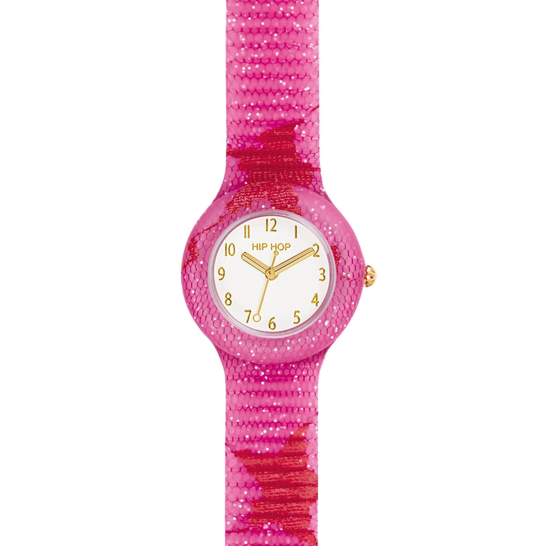 Relógio Hip Hop PINK RED STAR Coleção Lace 32mm HWU1225 - Capodagli 1937