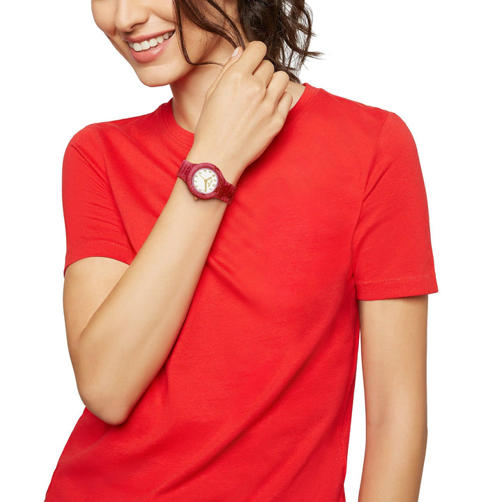 Reloj Hip Hop PINK RED STAR Colección Lace 32mm HWU1225 - Capodagli 1937