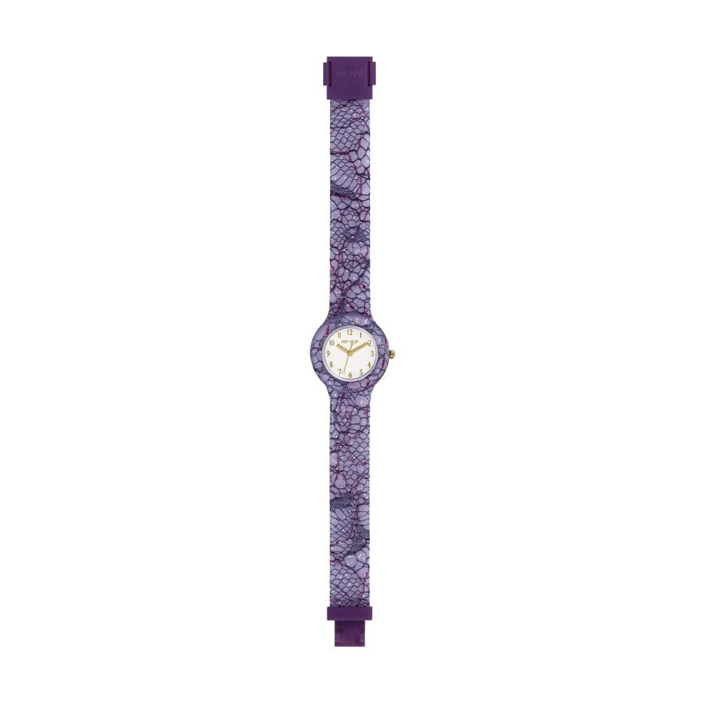 Hip Hop óra LILA ÉS FUCHSIA Csipke kollekció 32mm HWU1224 - Capodagli 1937