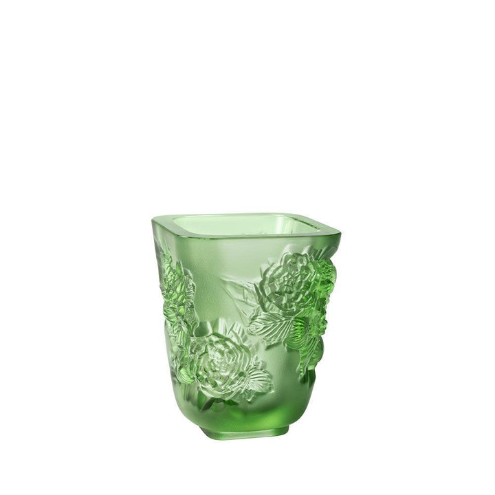Lalique Vase Pivoines Petit Modèle grüner Kristall 10708800 - Capodagli 1937