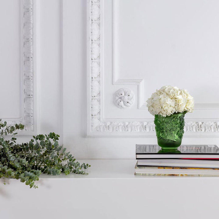 Lalique Vase Pivoines Petit Modèle grüner Kristall 10708800 - Capodagli 1937