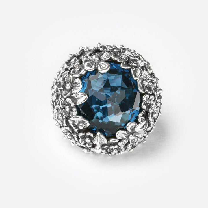 Le Jardin de Clorì Boeketring 925 zilver hydrothermisch kristal FAP02P-LONDEN - Capodagli 1937