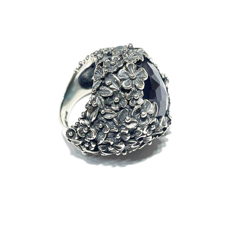 Le Jardin de Clorì Boeketring 925 zilver hydrothermisch kristal FAP02P-LONDEN - Capodagli 1937