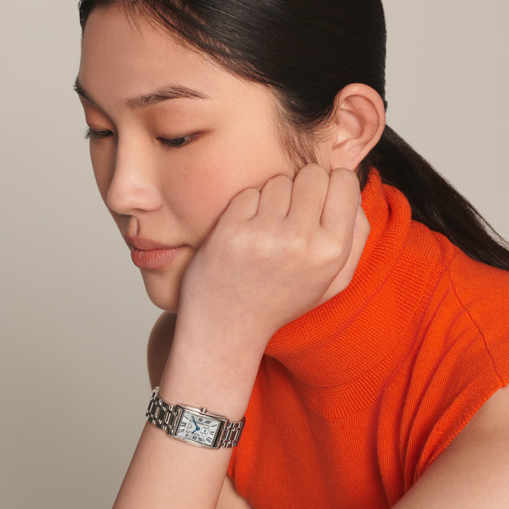 Relógio Longines DolceVita 20,80x32mm quartzo em aço prateado L5.255.4.71.6