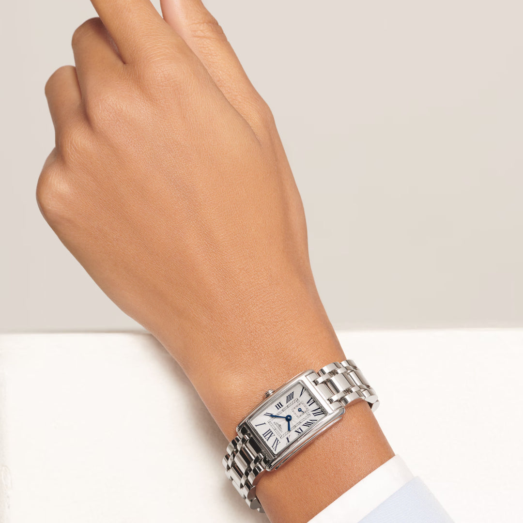 Relógio Longines DolceVita 20,80x32mm quartzo em aço prateado L5.255.4.71.6