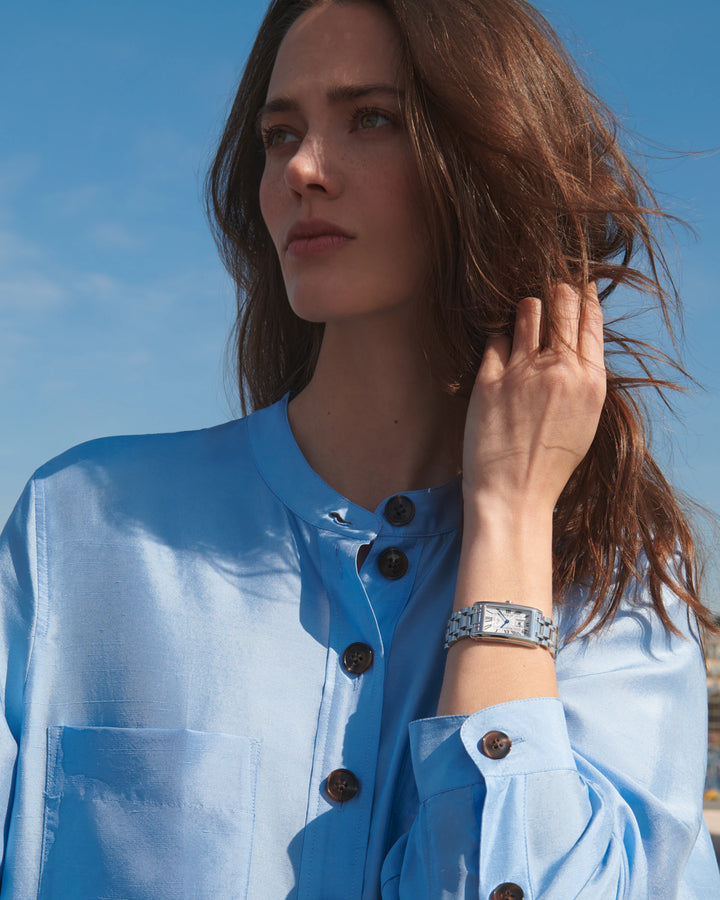 Longines DolceVita ur 23,30x37 mm sølvkvartsstål L5.512.4.71.6