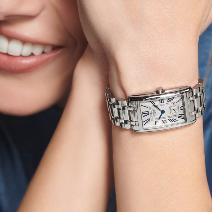 Longines DolceVita ur 23,30x37 mm sølvkvartsstål L5.512.4.71.6