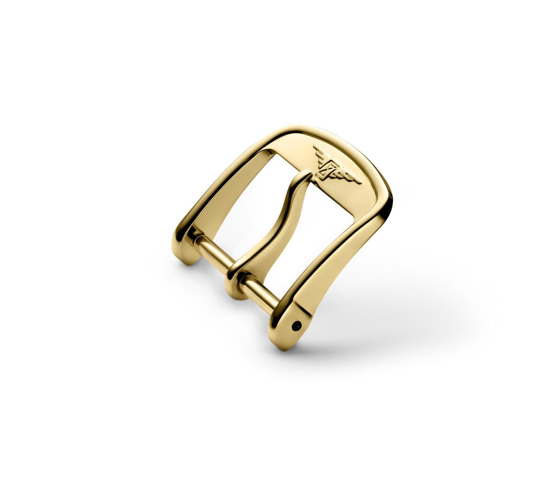 Longines gult guld PVD stålspänne 18mm L649101659 - Capodagli 1937