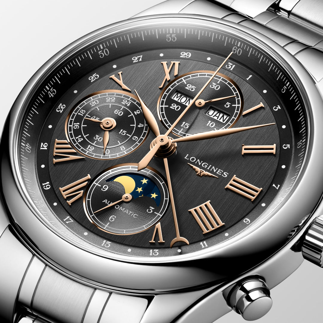 LONGINES – LA LONGINES MASTER COLLECTION CHRONO PHASE DE LUNE – L2.773.4.61.6