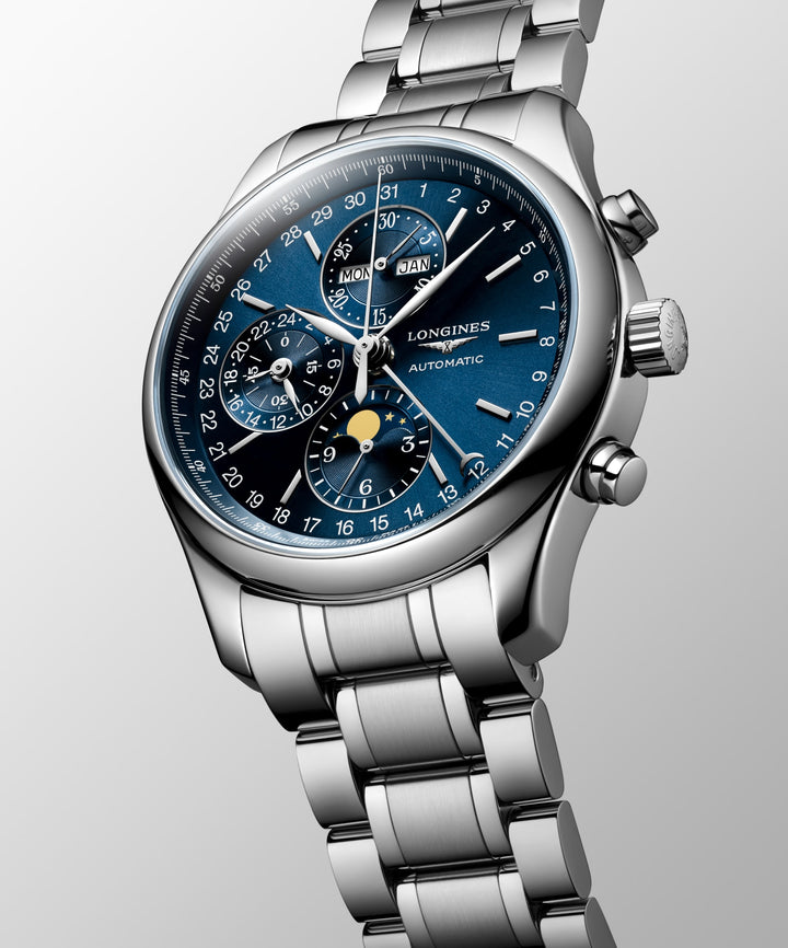LONGINES – DE LONGINES MASTER COLLECTIE CHRONO MOONPHASE – L2.773.4.92.6
