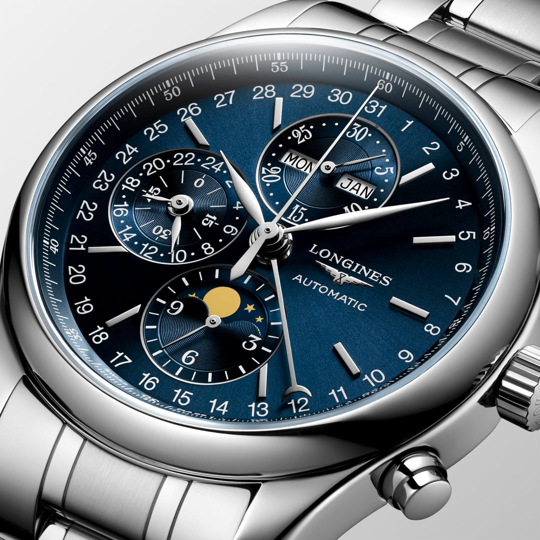 LONGINES – DE LONGINES MASTER COLLECTIE CHRONO MOONPHASE – L2.773.4.92.6