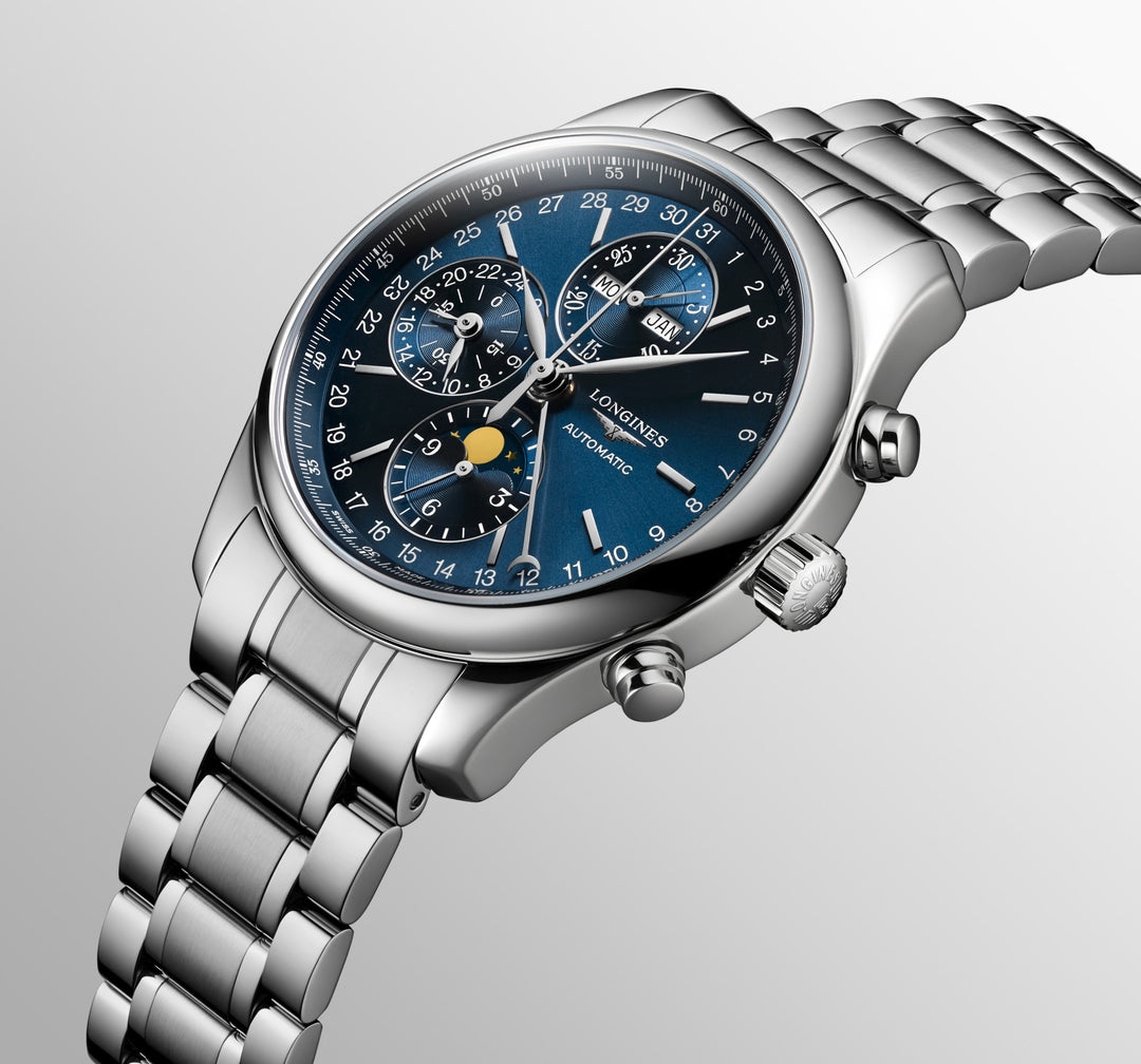 LONGINES – DE LONGINES MASTER COLLECTIE CHRONO MOONPHASE – L2.773.4.92.6