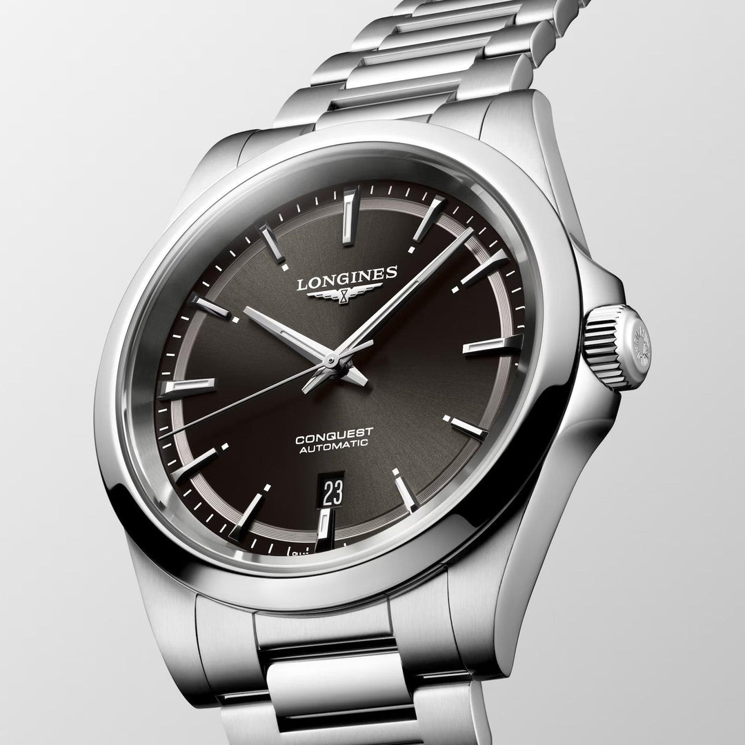 Longines ur Conquest 2023 41mm sort stål automatisk L3.830.4.52.6 - Capodagli 1937