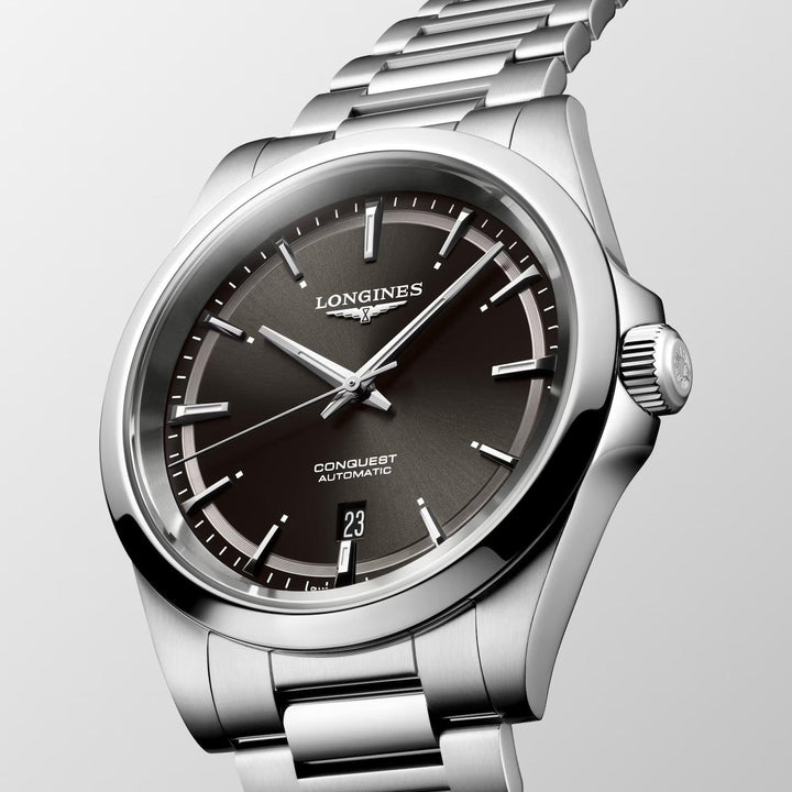 Longines ur Conquest 2023 41mm sort stål automatisk L3.830.4.52.6 - Capodagli 1937