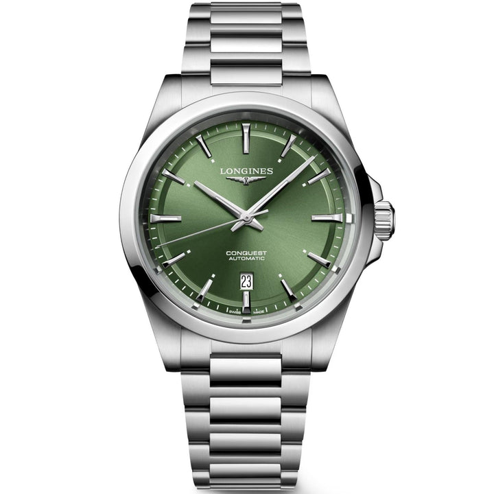 Reloj Longines Conquest 2023 41mm acero verde automático L3.830.4.02.6 - Capodagli 1937