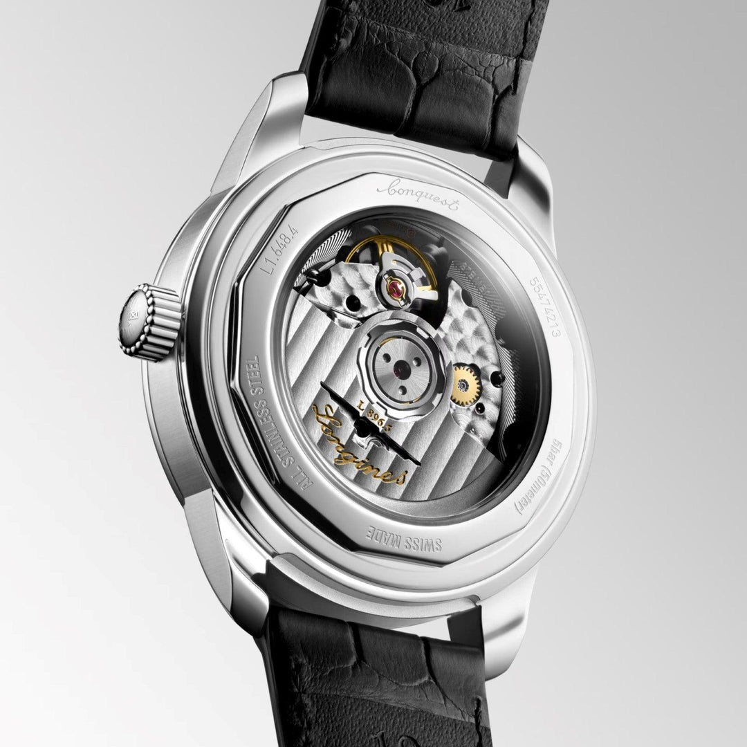 Longines orologio Conquest Heritage Central Power Reserve 38mm champagne automatico acciaio L1.648.4.78.2 - Capodagli 1937