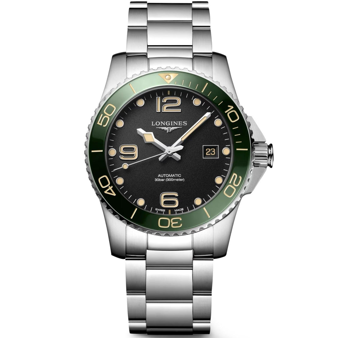 Longines Hydroconquest ur 41mm sort automatisk stål L3.781.4.05.6 - Capodagli 1937