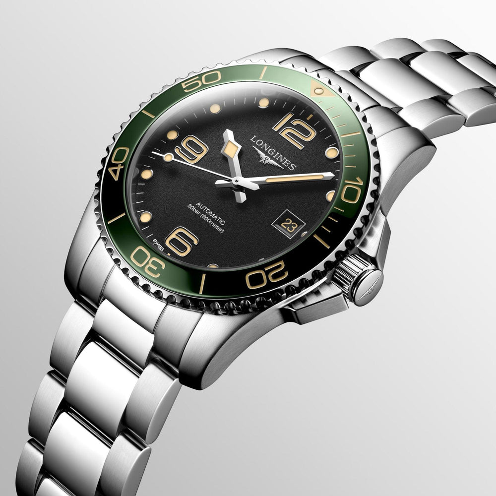 Longines Hydroconquest ur 41mm sort automatisk stål L3.781.4.05.6 - Capodagli 1937