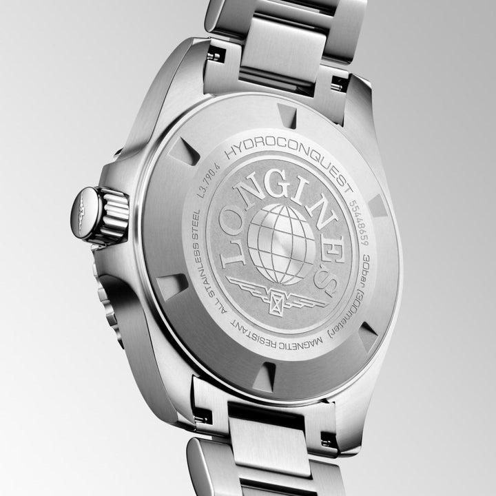 Longines Hydroconquest GMT 41mm vihreä automaattinen teräskello L3.790.4.06.6 - Capodagli 1937