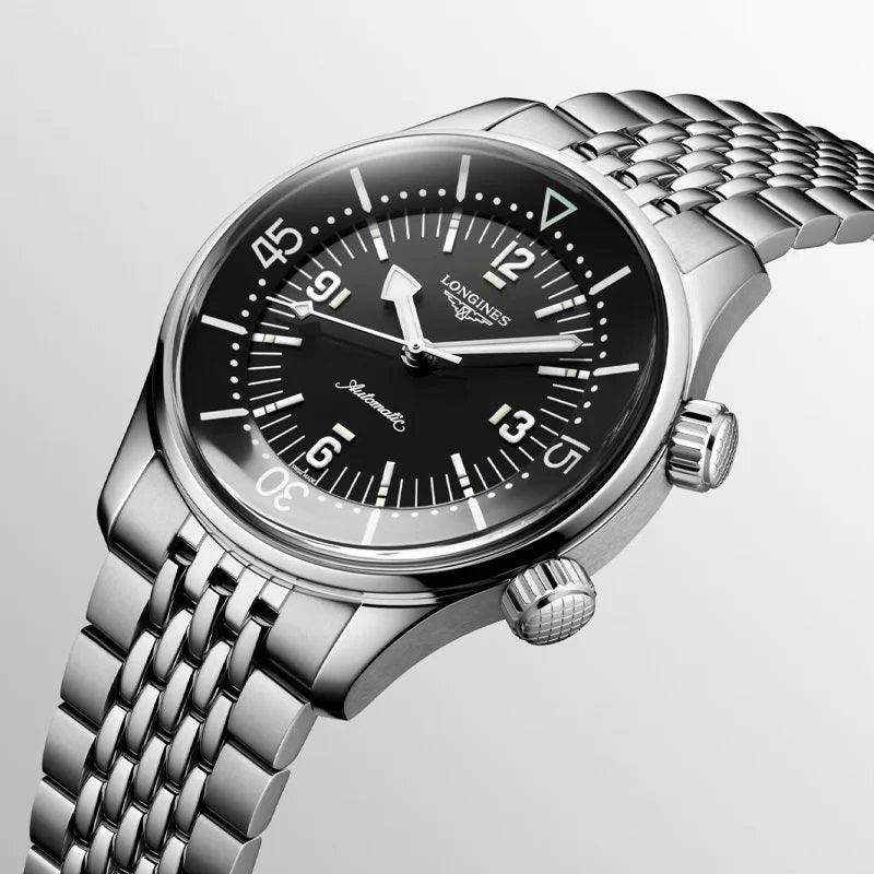 Longines Legend Diver ur 39mm sort automatisk stål L3.764.4.50.6 - Capodagli 1937