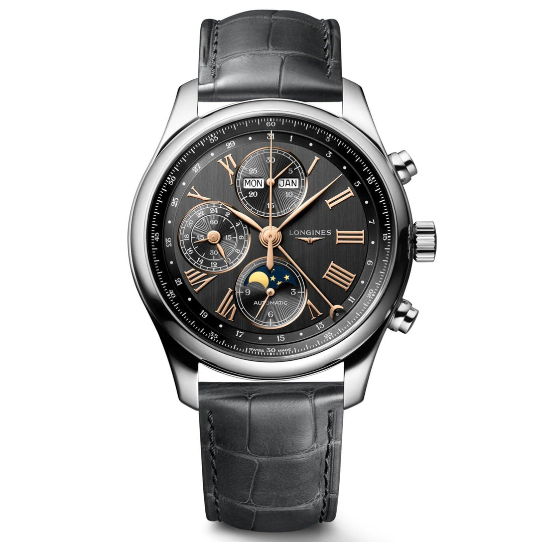 Longines Master Collection ur 42mm antracit automatisk stål L2.773.4.61.2 - Capodagli 1937