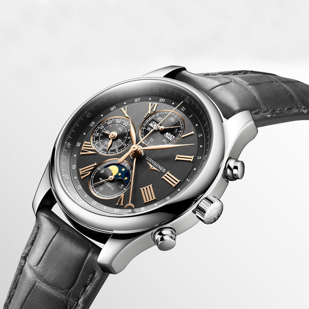 Longines Master Collection ur 42mm antracit automatisk stål L2.773.4.61.2 - Capodagli 1937