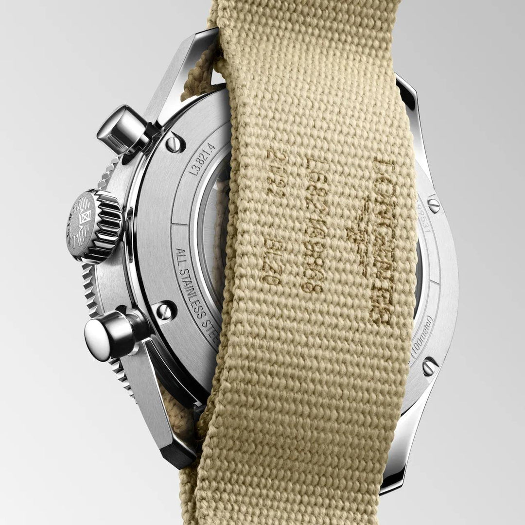 Longines ur Spirit Flyback 42mm sort automatisk stål L3.821.4.53.9 - Capodagli 1937