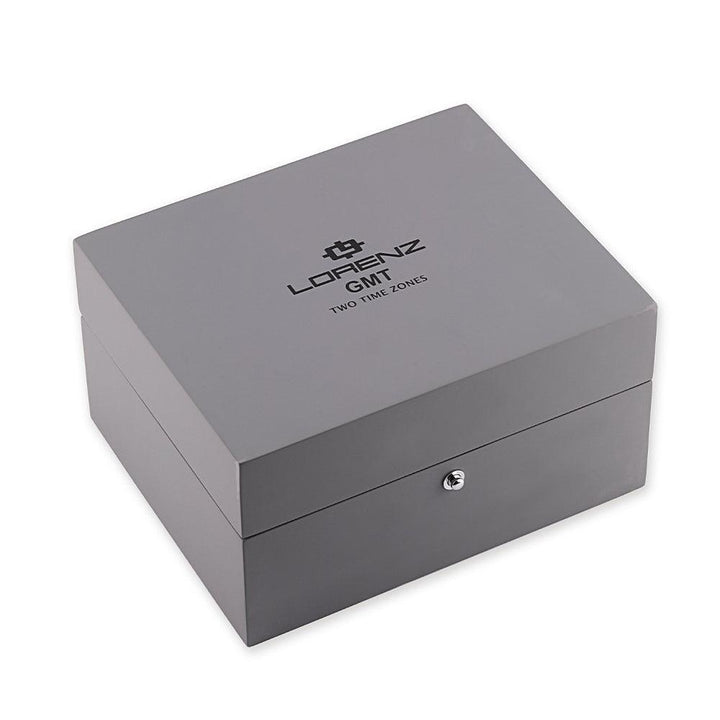 Lorenz GMT Ceas automat 40mm negru automat otel 030228BB - Capodagli 1937