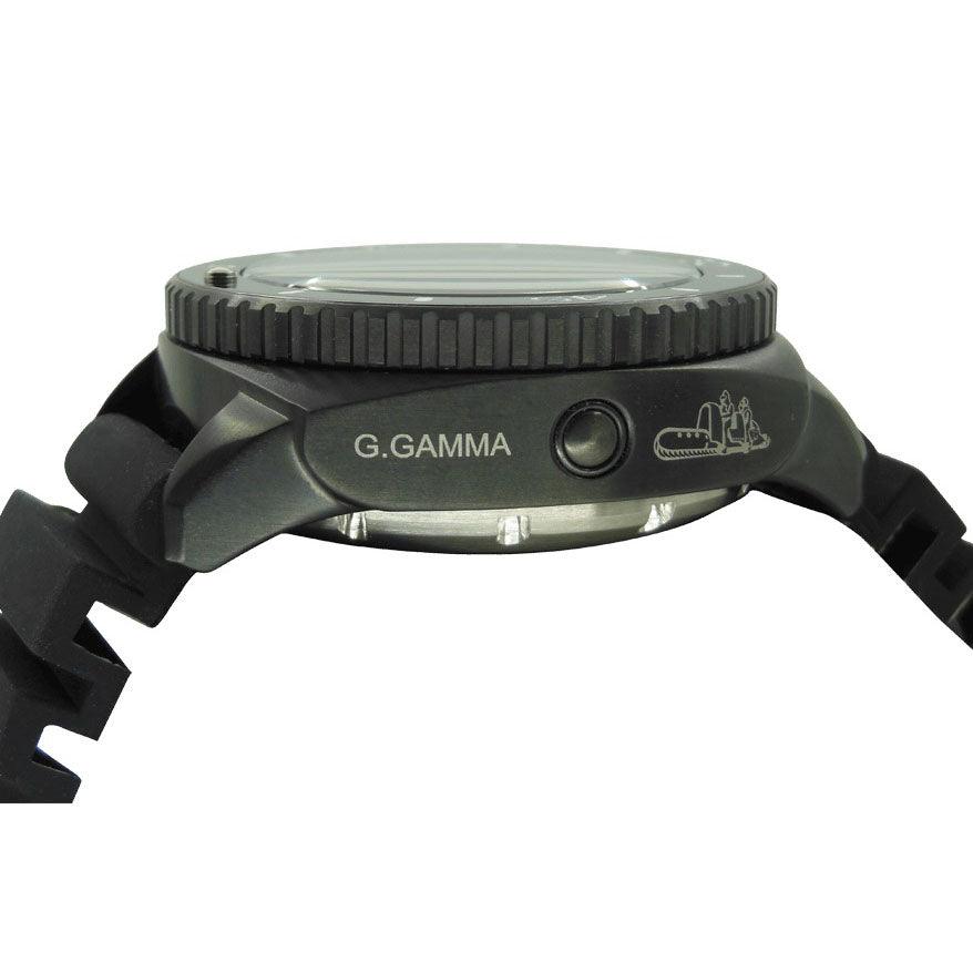 Relógio MEC Gruppo Gamma 1000mt A.N.A.I.M. 46mm automático preto aço acabamento PVD preto GAMMA PVD 1000/PB - Capodagli 1937