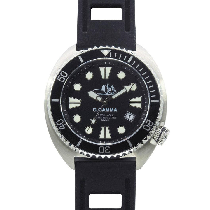 MEC-kello Group Gamma B 200mt A.N.A.I.M. 45mm musta kvartsiteräs GAMMA 200-N - Capodagli 1937