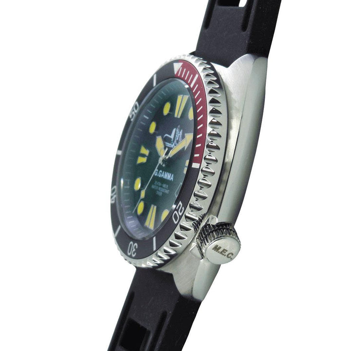 Hodinky MEC Group Gamma B 200mt A.N.A.I.M. 45mm černá křemenná ocel GAMMA 200-R - Capodagli 1937