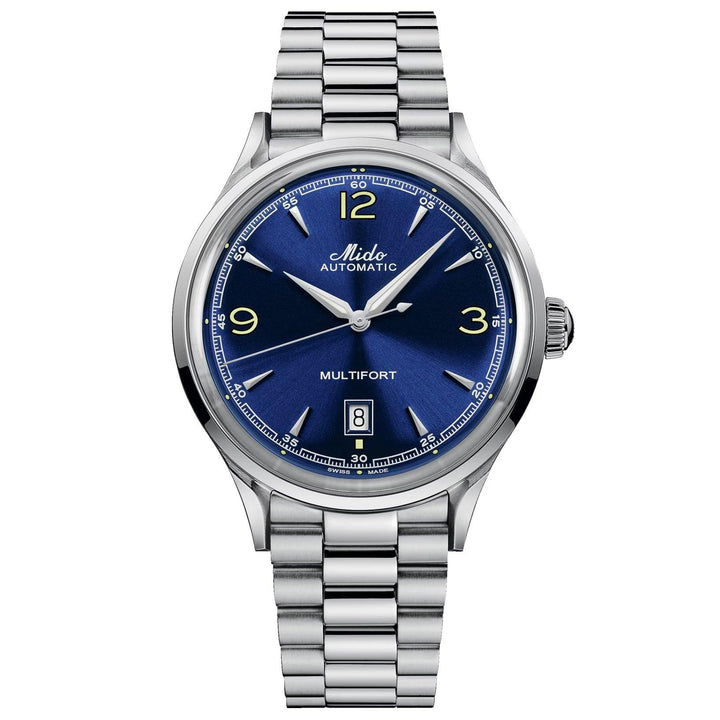 Reloj Mido Multifort Powerwind 40mm azul automático acero M040.407.11.047.00 - Capodagli 1937