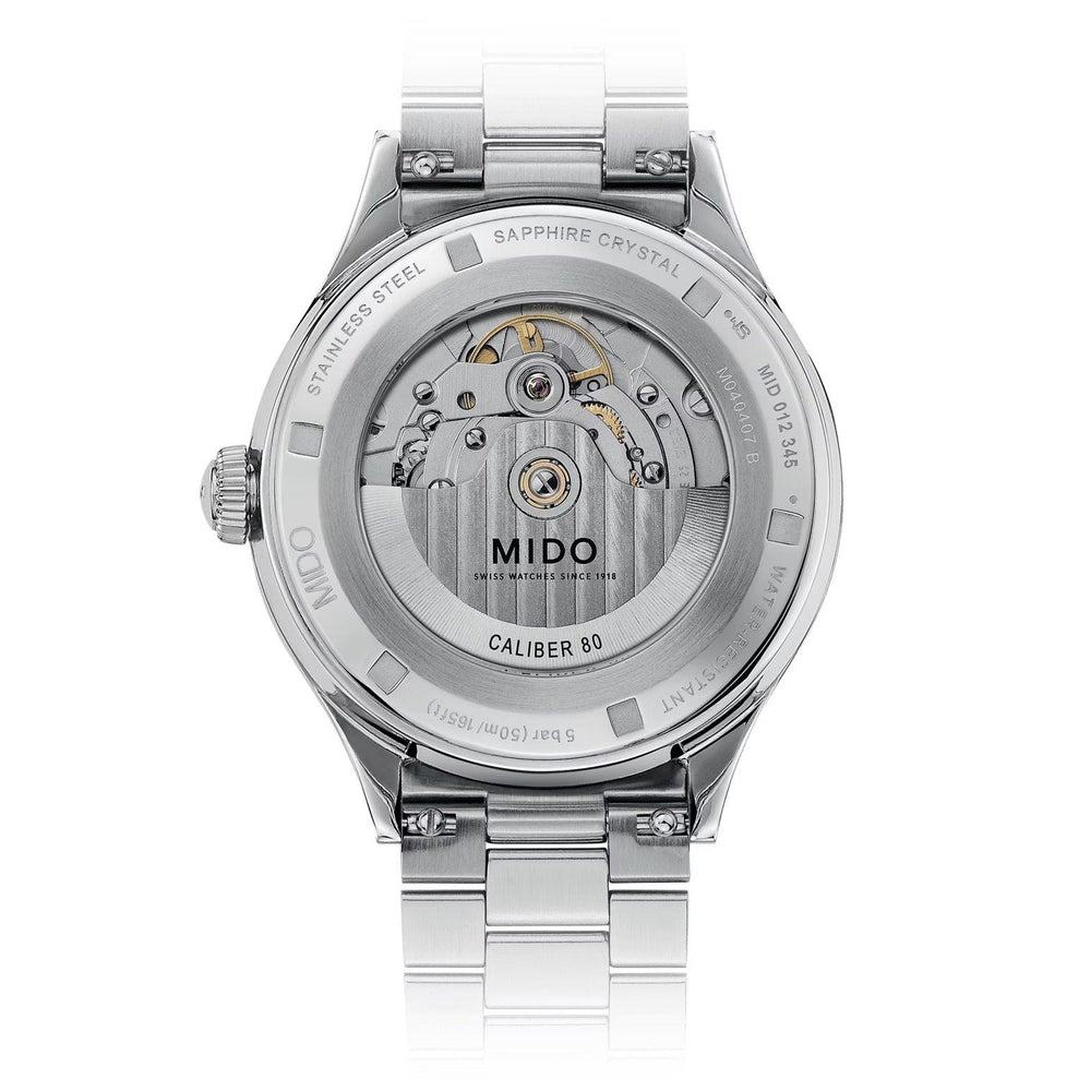 Relógio Mido Multifort Powerwind 40mm azul automático aço M040.407.11.047.00 - Capodagli 1937