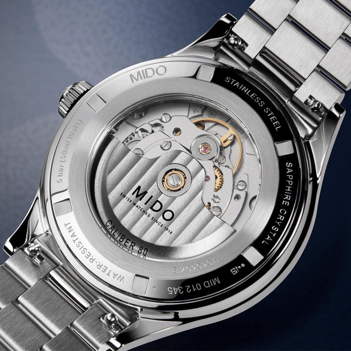 Reloj Mido Multifort Powerwind 40mm azul automático acero M040.407.11.047.00 - Capodagli 1937