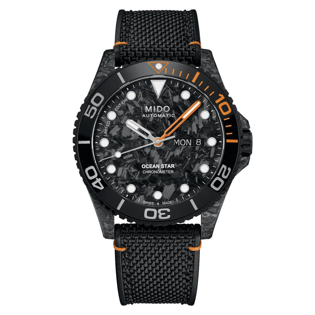 Mido ur Ocean Star 200C Carbon Limited Edition Cosc certificeret 42 mm sort automatisk kulfiber M042.431.77.081.00 - Capodagli 1937