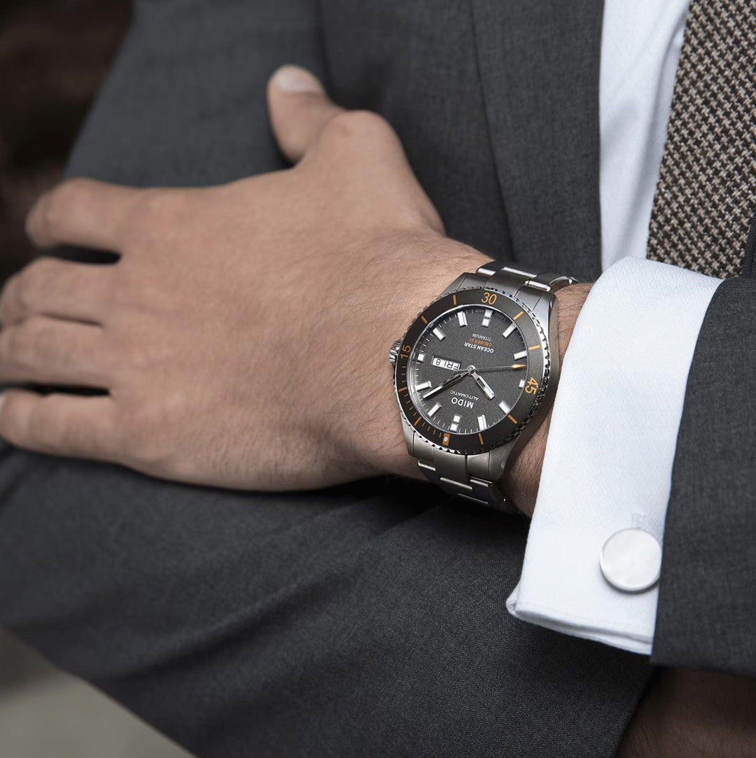 Mido ur Ocean Star Caliber 80 automatisk titanium M026.430.44.061.00 - Capodagli 1937