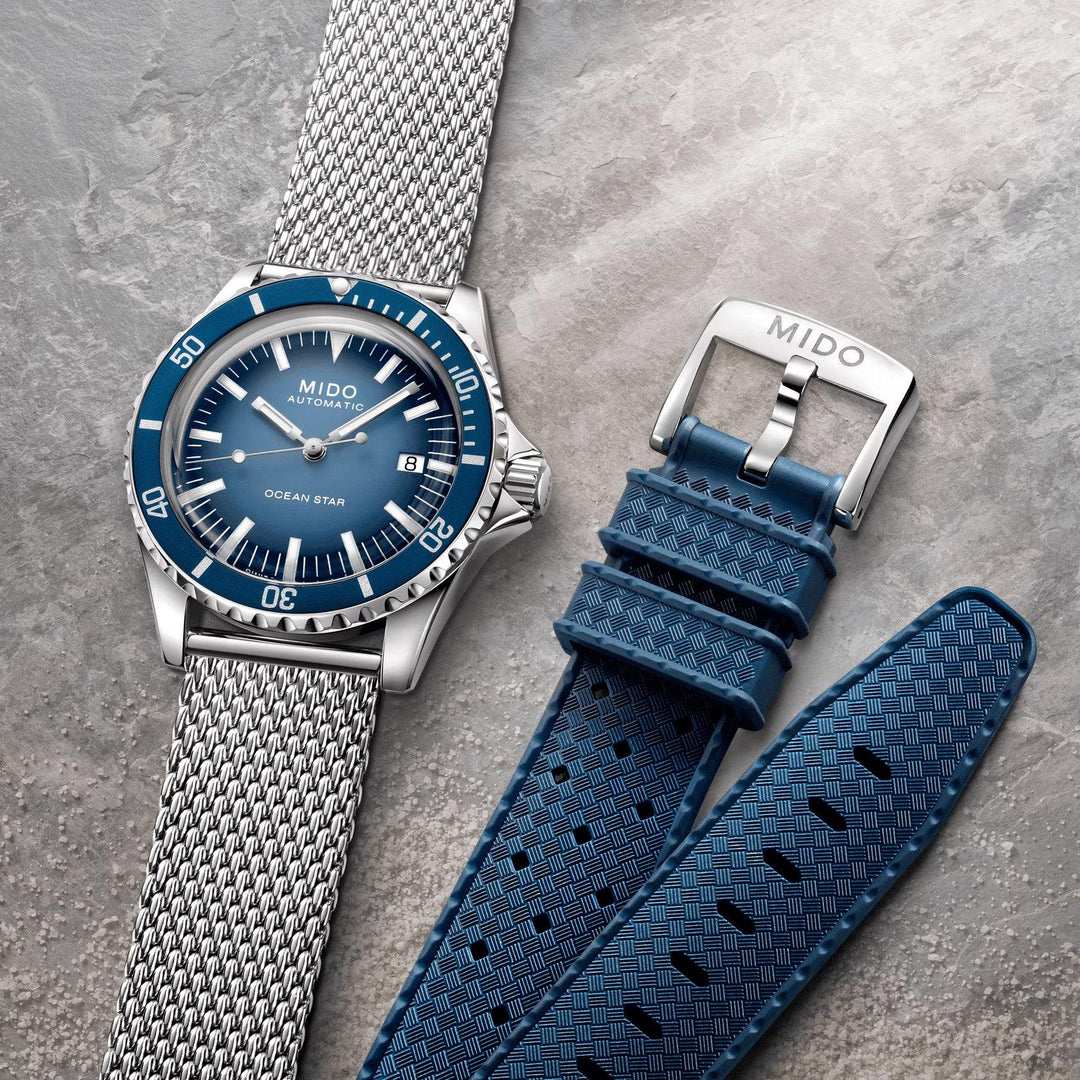 Montre Mido Ocean Star Tribute Special Edition 40mm bleu automatique acier M026.807.11.041.01 - Capodagli 1937