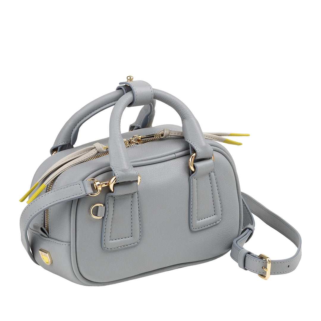 Mini bolsa feminina DUDU em couro multicolorido - Bolsa pequena e elegante com alça de ombro e alças ajustáveis ​​- Bolsa pequena e compacta