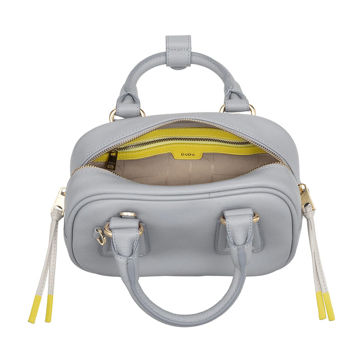 Mini bolsa feminina DUDU em couro multicolorido - Bolsa pequena e elegante com alça de ombro e alças ajustáveis ​​- Bolsa pequena e compacta