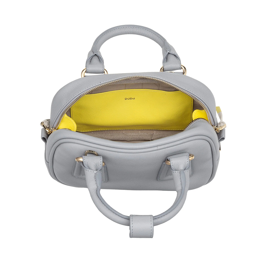Mini bolsa feminina DUDU em couro multicolorido - Bolsa pequena e elegante com alça de ombro e alças ajustáveis ​​- Bolsa pequena e compacta