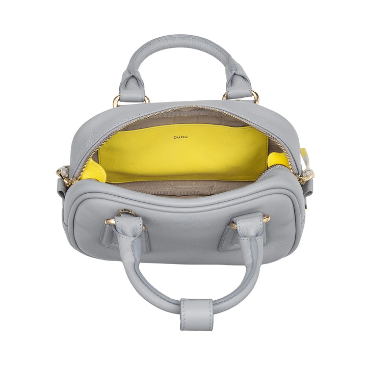 Mini bolsa feminina DUDU em couro multicolorido - Bolsa pequena e elegante com alça de ombro e alças ajustáveis ​​- Bolsa pequena e compacta