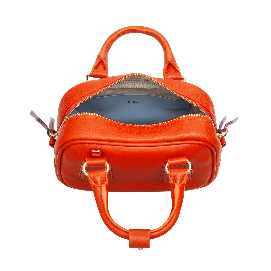Mini bolsa feminina DUDU em couro multicolorido - Bolsa pequena e elegante com alça de ombro e alças ajustáveis ​​- Bolsa pequena e compacta
