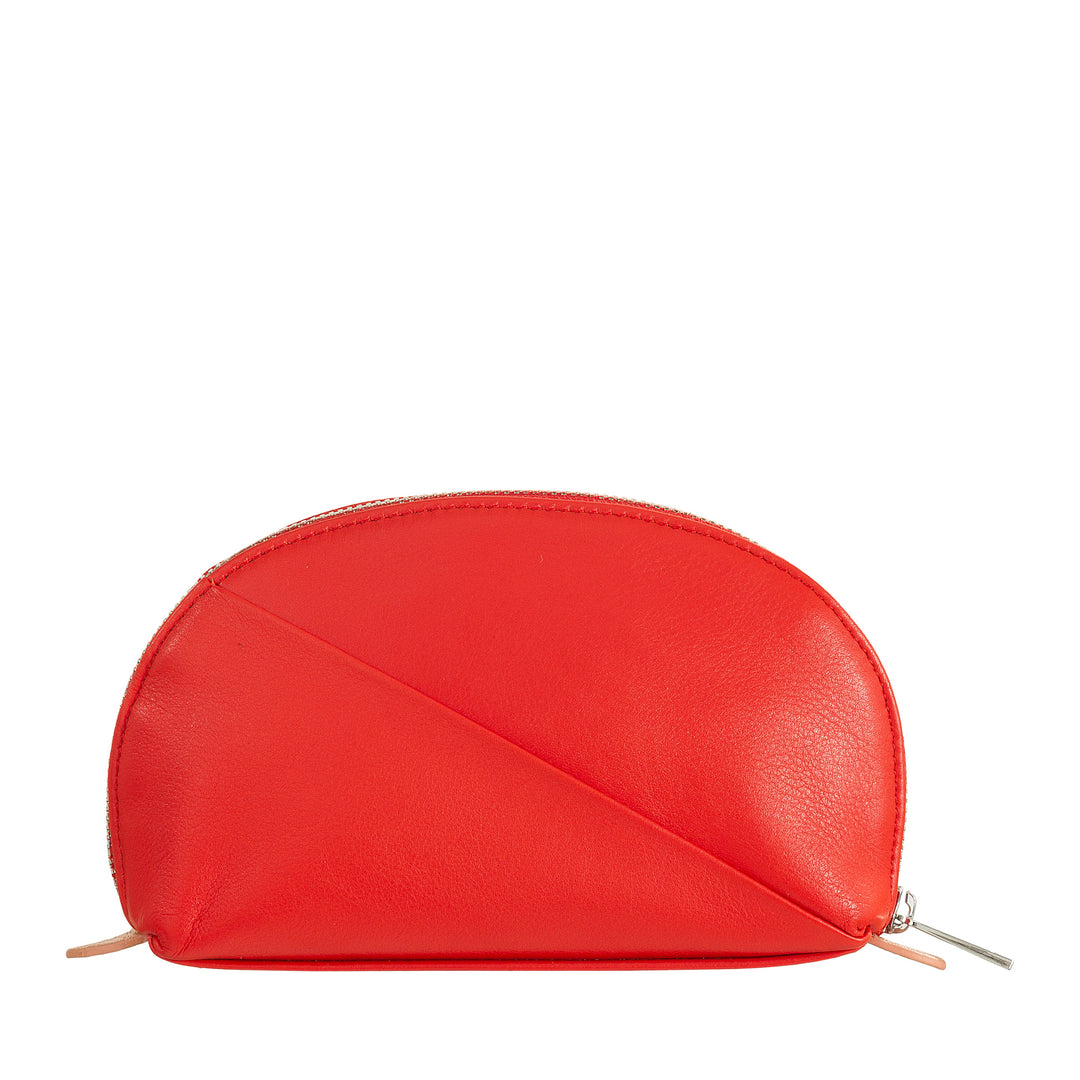 DUDU Mini Pochette per Borsa in Pelle, Astuccio Porta Trucchi da Viaggio, Piccola Trousse con Cerniera da Borsetta, Design Colorato