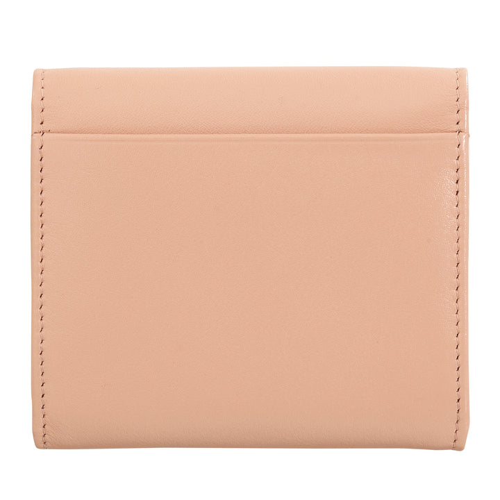 DUDU Mini slanke damesportemonnee van echt leer met portemonnee met ritssluiting, knoopsluiting, compacte gekleurde portemonnee